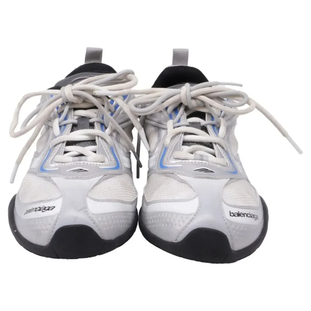 Balenciaga Radar Gradient Lines Sneakers in Silver Polyester